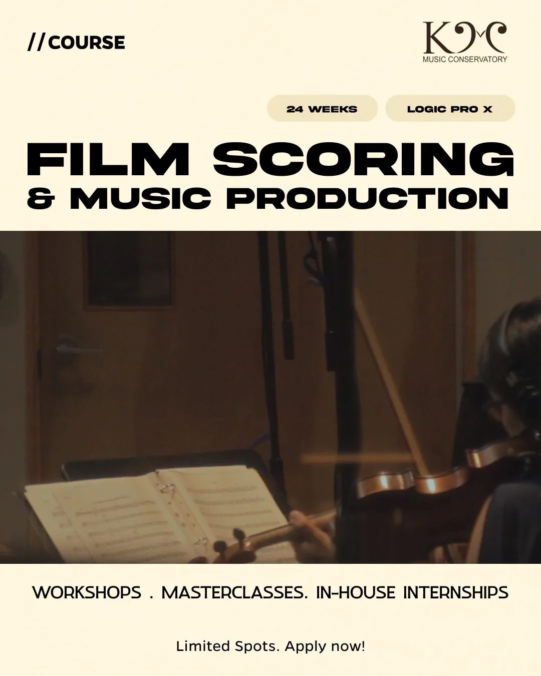 Film Scoring & Music Production, Course